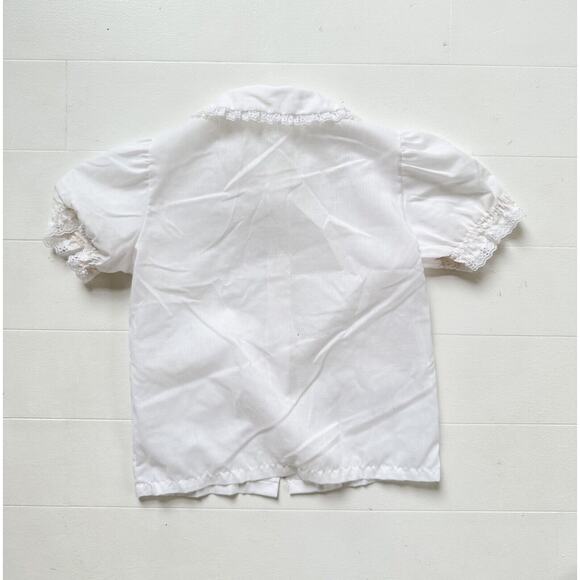 Vintage 1970s Her Majesty Toddler Button Up Ruffled Shirt Size 6x - Picture 2 of 4